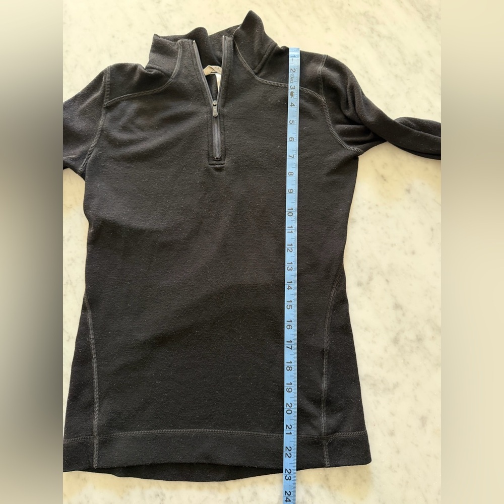 Women’s Smartwool Classic Thermal Merino Base Layer 1/4 Zip ⭐️flaws - Picture 6 of 8